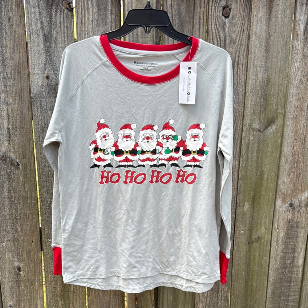 Santa Claus Kids Shirt - Gray and Red